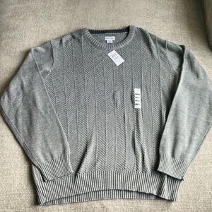 NWT Men’s XL Haggar Long Sleeve Grey Sweater